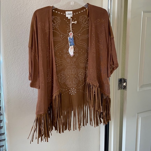 Fringe Laser Cut Kimono Cowgirl Stagecoach Festiva - Picture 4 of 7